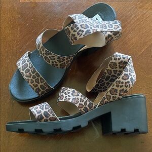 Steve Madden Leopard Print Sandals
